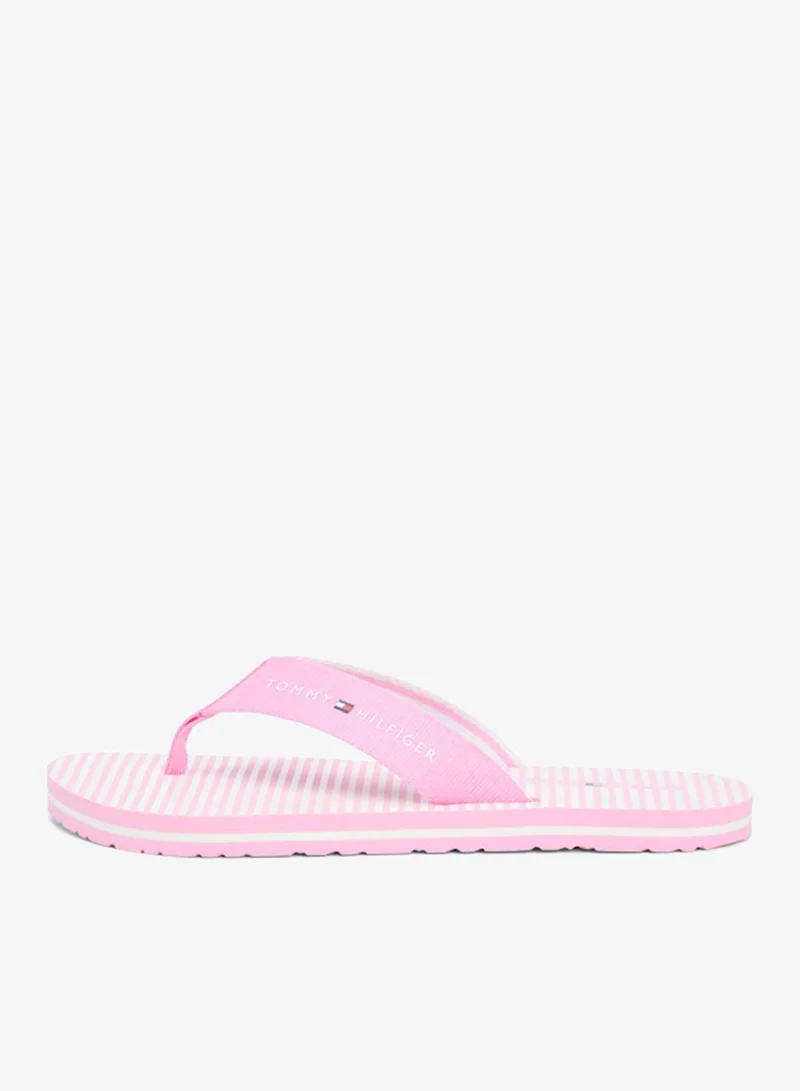 تومي هيلفيغر شبشب فليب فلوب بنقشة إيثاكا وحزام ويب